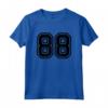 Maglia #88 Black Sports Team - Numero 88 Maglietta Personalizzata per Atleti e Fan di Sport - Ideale per Compleanni e Regali