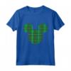 HapTiger Mickey Mouse Icon Green and Red Holiday Plaid Maglietta - Matching Family Christmas Tee Shirts - Disney Holiday Merchandise