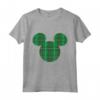 HapTiger Mickey Mouse Icon Green and Red Holiday Plaid Maglietta - Matching Family Christmas Tee Shirts - Disney Holiday Merchandise
