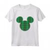 HapTiger Mickey Mouse Icon Green and Red Holiday Plaid Maglietta - Matching Family Christmas Tee Shirts - Disney Holiday Merchandise