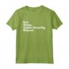 HapTiger for Cyber Security Analyst - Eat Sleep Cyber Security Repeat T-shirt - Gift for IT Professionals