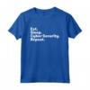 HapTiger for Cyber Security Analyst - Eat Sleep Cyber Security Repeat T-shirt - Gift for IT Professionals