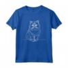 Elegant Line Art Esotico Gatto a pelo corto - Maglietta per Amanti dei Gatti Esotici - Ideale per Bambini e Famiglie con Animali Domestici