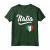 Italia Italia Bandiera Cuore - Italiano Patrimonio Famiglia Maglietta Novità - Ideale Regalo per Uomini, Donne, Bambini e Famiglie