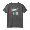 Don't Panic Trendy Pansexual Pride Bandiera Arcobaleno Estetica Maglietta - LGBTQ Pride Merchandising per Orgoglio Pansessuale