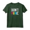 Don't Panic Trendy Pansexual Pride Bandiera Arcobaleno Estetica Maglietta - LGBTQ Pride Merchandising per Orgoglio Pansessuale