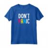 Don't Panic Trendy Pansexual Pride Bandiera Arcobaleno Estetica Maglietta - LGBTQ Pride Merchandising per Orgoglio Pansessuale