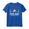 Futuro Papà 2024 Loading - Maglietta Divertente Regalo per Padre - Ideale per Annuncio di Gravidanza, Compleanno o Natale