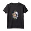 T-shirt a Forma di Teschio con Fiori di Zucchero - Halloween Maglietta per Donne e Ragazze - Ottima Idea Regalo per Halloween
