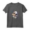 T-shirt a Forma di Teschio con Fiori di Zucchero - Halloween Maglietta per Donne e Ragazze - Ottima Idea Regalo per Halloween