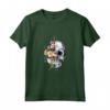 T-shirt a Forma di Teschio con Fiori di Zucchero - Halloween Maglietta per Donne e Ragazze - Ottima Idea Regalo per Halloween