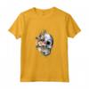 T-shirt a Forma di Teschio con Fiori di Zucchero - Halloween Maglietta per Donne e Ragazze - Ottima Idea Regalo per Halloween