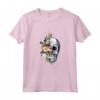 T-shirt a Forma di Teschio con Fiori di Zucchero - Halloween Maglietta per Donne e Ragazze - Ottima Idea Regalo per Halloween