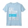 Eat Sleep Swim Repeat - Maglietta da Nuoto per Uomini/Donne/Bambini - Ideale Regalo di Natale per gli Amanti del Nuoto