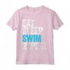 Eat Sleep Swim Repeat - Maglietta da Nuoto per Uomini/Donne/Bambini - Ideale Regalo di Natale per gli Amanti del Nuoto