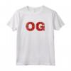 OG - Maglietta da Uomo Originale Gangster Compton Bandana - Ideale per Regalo - Stile Streetwear Hip Hop
