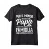 Festa del Papà - Regalo Compleanno per Papà - Maglietta Il Mio Super Papà - Ideale per Regalare a Papà o Marito