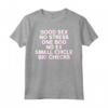 Good Sex No Stress One Boo No Ex (Back Print) Rap Dicendo Maglietta - Regalo Unico per Appassionati di Musica Rap - Ideale per Natale, Compleanno o Festival