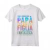 Papa Figlia Fantastica - Super Padre Festa del Papà e Figlia Maglietta - Ideale per Regalare alla Festa del Papà