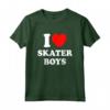 I Love Skater Boys - Maglietta per Skateboard Girls - Regalo Originale per la Festa della Mamma 2021