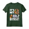 Bambino È il mio secondo compleanno - Camicia Ragazzo Zoo Giungla Safari Festa a Tema Maglietta - Ideale per Compleanno a Tema Giungla o Safari