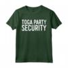 Toga Party Security - T-shirt divertente per Festa Toga - Idea Regalo Divertente per Uomo/Donna