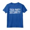 Toga Party Security - T-shirt divertente per Festa Toga - Idea Regalo Divertente per Uomo/Donna