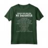 Regole per Uscire con Mia Figlia - T-shirt Divertente per Padri e Figlie - Ideale per Festa del Papà o Compleanni