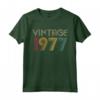 Vintage 1977 - Compleanno Retro 45° Regalo Uomo Donna - Maglietta Anni '70 '80 '60 per Festa B-Day