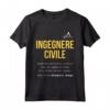 Ingegnere Civile Definizione | HapTiger Maglietta - Idea Regalo Divertente per Compleanno e Laurea