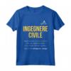 Ingegnere Civile Definizione | HapTiger Maglietta - Idea Regalo Divertente per Compleanno e Laurea