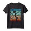 Leggendario dal 91 anni - Maglietta Compleanno 91° per Uomini e Donne - Ideale per Regalo Personalizzato del 91° Compleanno