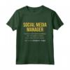 Social Media Manager Definizione | Regalo Maglietta - Idea Regalo Divertente per Compleanno e Laurea