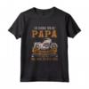 Motociclista Sono Un Papà Motociclista - Maglietta per Papà Moto - Ideale per Festa del Papà, Compleanno o Natale