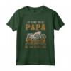 Motociclista Sono Un Papà Motociclista - Maglietta per Papà Moto - Ideale per Festa del Papà, Compleanno o Natale