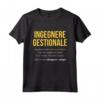 Ingegnere Gestionale Definizione | HapTiger Maglietta - Idea Regalo Divertente per Ingegnere - Perfetta per Compleanno o Regalo Laurea