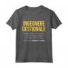 Ingegnere Gestionale Definizione | HapTiger Maglietta - Idea Regalo Divertente per Ingegnere - Perfetta per Compleanno o Regalo Laurea
