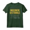 Ingegnere Gestionale Definizione | HapTiger Maglietta - Idea Regalo Divertente per Ingegnere - Perfetta per Compleanno o Regalo Laurea
