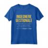 Ingegnere Gestionale Definizione | HapTiger Maglietta - Idea Regalo Divertente per Ingegnere - Perfetta per Compleanno o Regalo Laurea