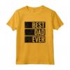 Best Dad Ever - Maglietta Regalo per Compleanno del Papà o Natale - Leggera e Taglio Classico