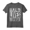 Bald Lives Matter - Maglietta con Testa Calva Divertente - Regalo Compleanno/Natale
