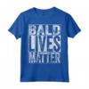 Bald Lives Matter - Maglietta con Testa Calva Divertente - Regalo Compleanno/Natale
