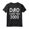 HapTiger Dad I Love You 3000 Avengers Logo Festa Del Papà Maglietta - Official Marvel Father's Day Gift for Dad - Buy Online Now