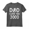 HapTiger Dad I Love You 3000 Avengers Logo Festa Del Papà Maglietta - Official Marvel Father's Day Gift for Dad - Buy Online Now