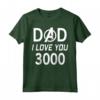 HapTiger Dad I Love You 3000 Avengers Logo Festa Del Papà Maglietta - Official Marvel Father's Day Gift for Dad - Buy Online Now