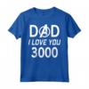 HapTiger Dad I Love You 3000 Avengers Logo Festa Del Papà Maglietta - Official Marvel Father's Day Gift for Dad - Buy Online Now