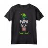 Papa Elfo di Natale - T-shirt Pigiama Corrispondenza per Famiglia - Regalo Divertente Vacanze Natalizie