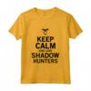 Divertente Love Shadow Hunters T-shirt - Calm And Love Maglietta per Fan della Serie - Regalo Ideale per Festa del Papà, Natale