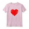 Grande Cuore Rosso - Maglietta Originale per San Valentino - Regalo Perfetto per Uomo e Donna