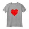 Grande Cuore Rosso - Maglietta Originale per San Valentino - Regalo Perfetto per Uomo e Donna